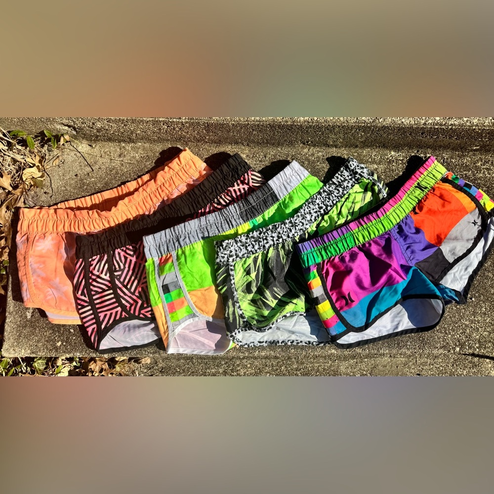 Lot of Hurley shorts, 5 total, all size Medium, used but in good shape